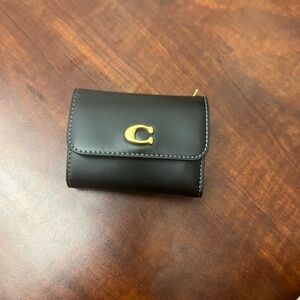 Coach Black Wallet with Gold Hardware